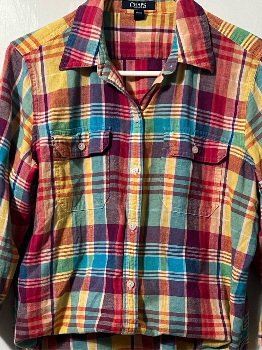 Chaps Women’s Plaid Button Down
